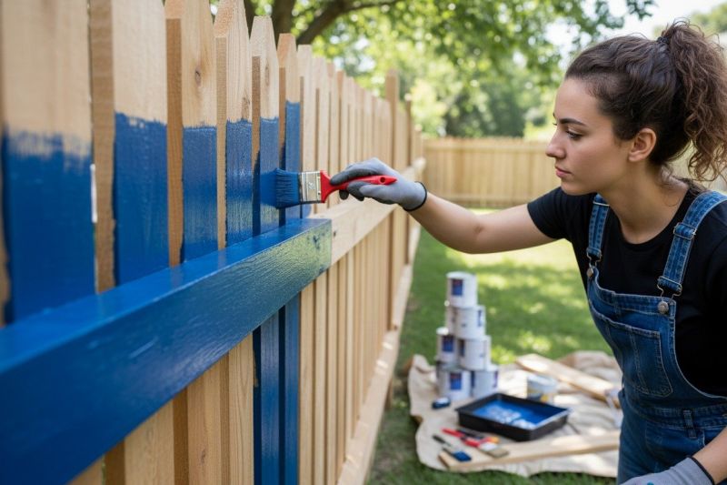 Residential Fence Painting